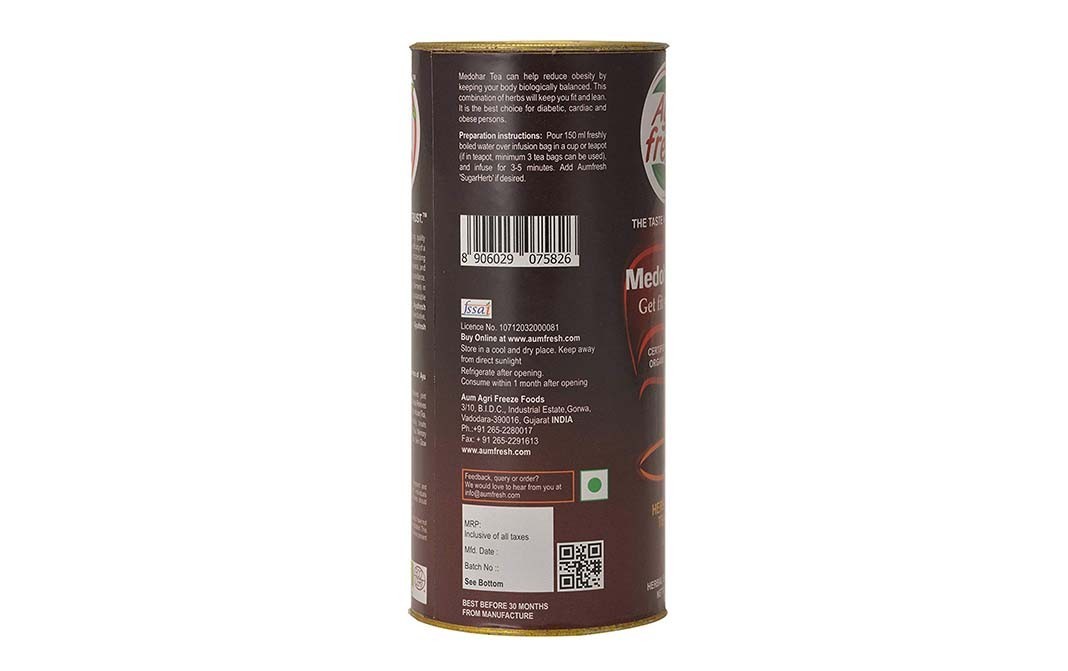 Ayu Fresh Medohar Tea, Get Fit Naturally   Container  50 grams